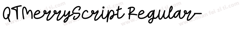 QTMerryScript Regular字体转换